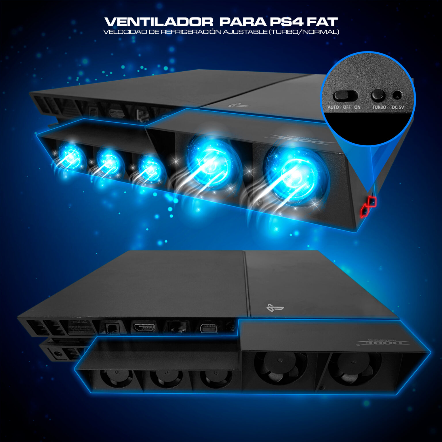 Cooler Para Playstation 4 Fat Ventilador Ps4 Fat RAC STORE