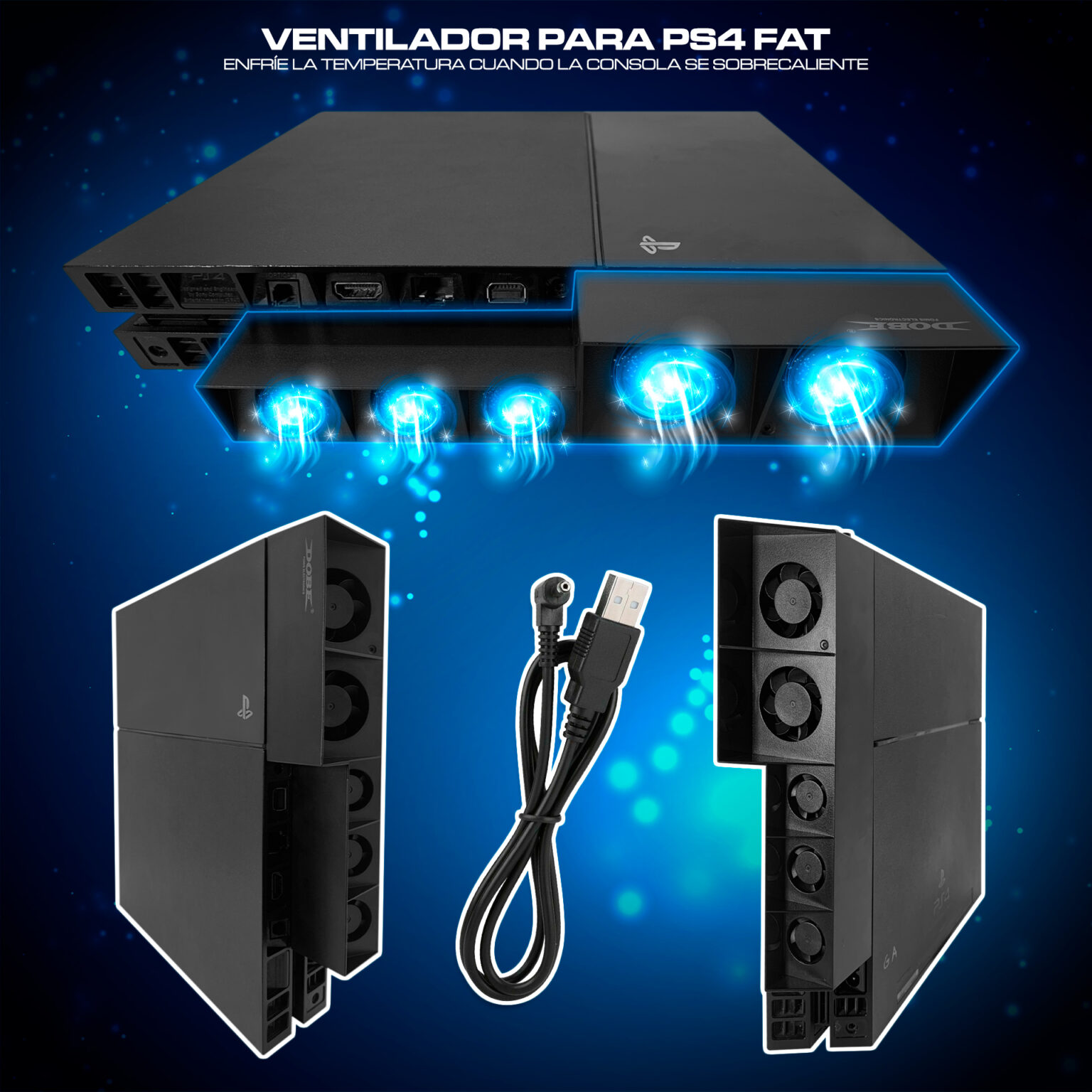 Cooler Para Playstation 4 Fat Ventilador Ps4 Fat RAC STORE